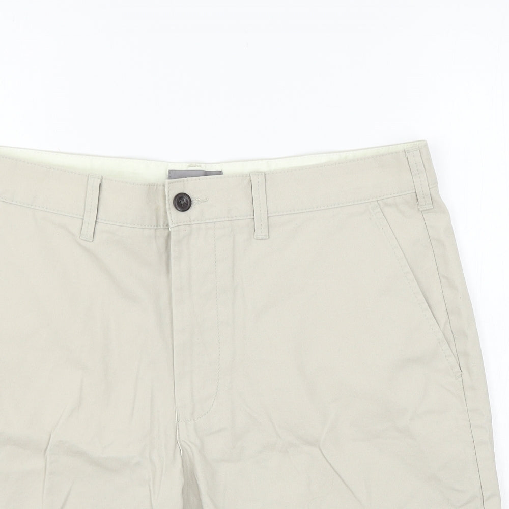 Marks and Spencer Womens Grey   Chino Shorts Size 34 in