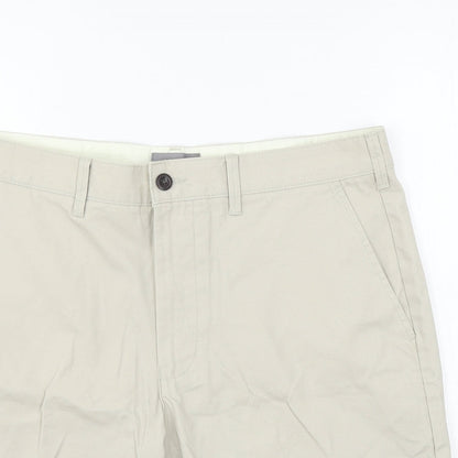 Marks and Spencer Womens Grey   Chino Shorts Size 34 in
