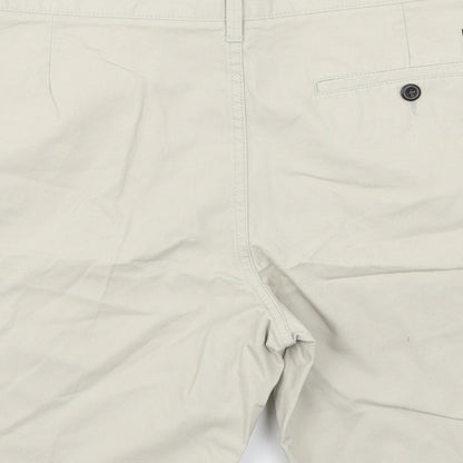 Marks and Spencer Womens Grey   Chino Shorts Size 34 in