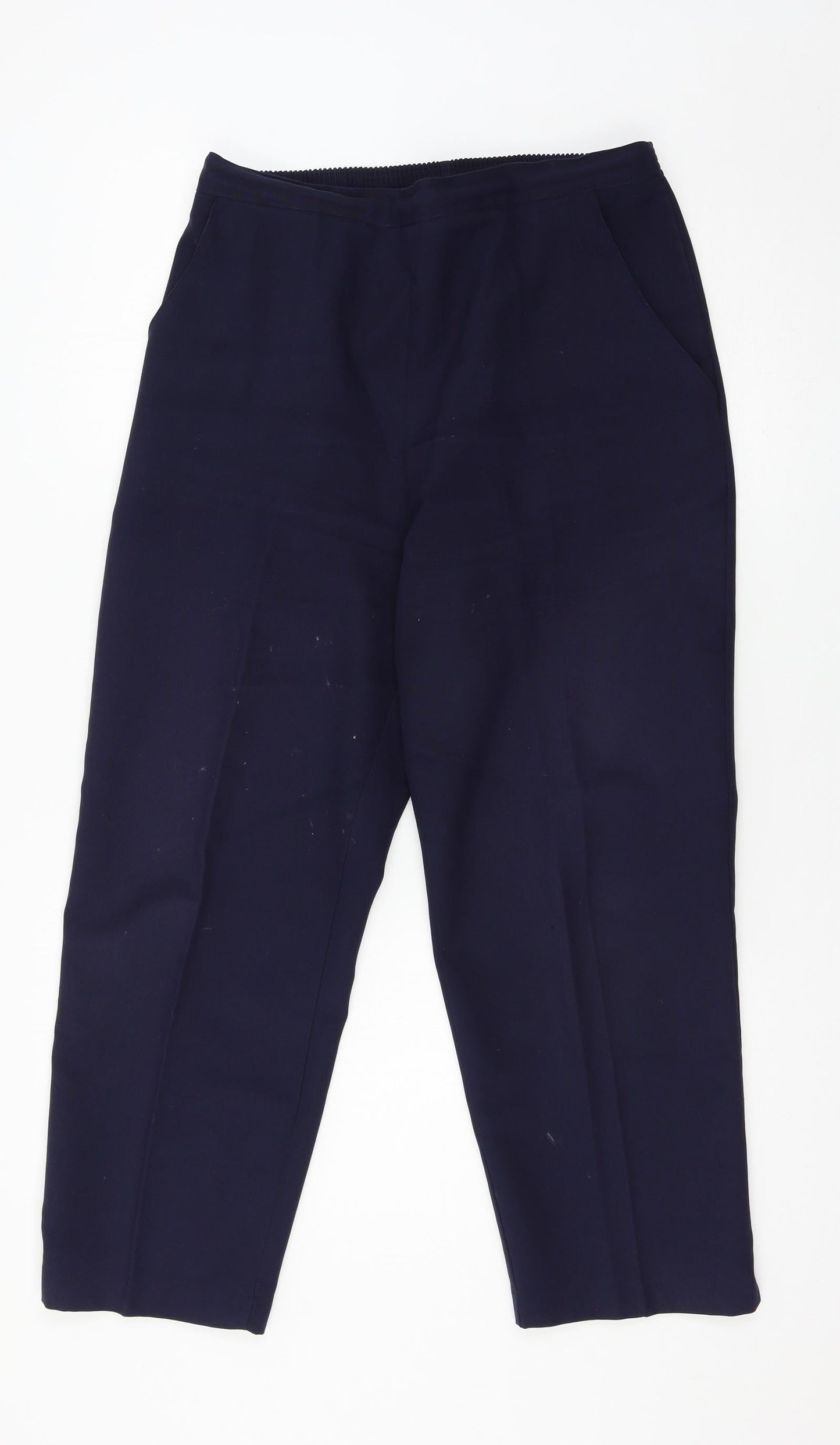 Womens UK Size 12 Preworn Regular Fit  Blue Trousers
