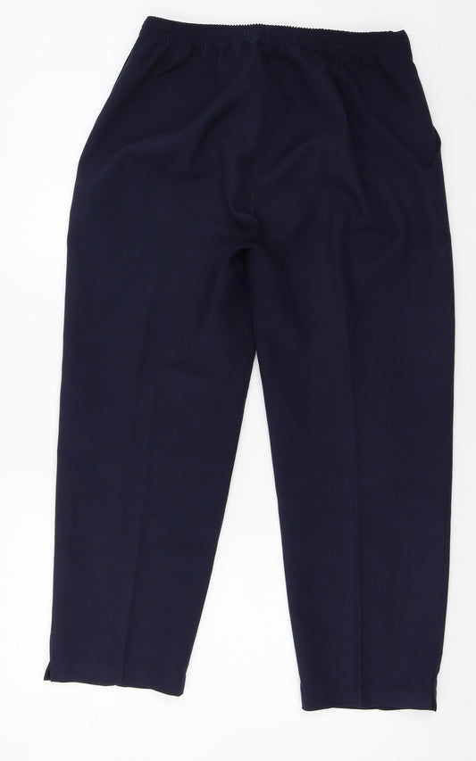 Womens UK Size 12 Preworn Regular Fit  Blue Trousers