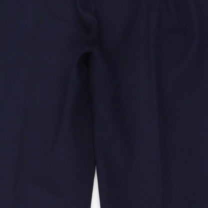 Womens UK Size 12 Preworn Regular Fit  Blue Trousers