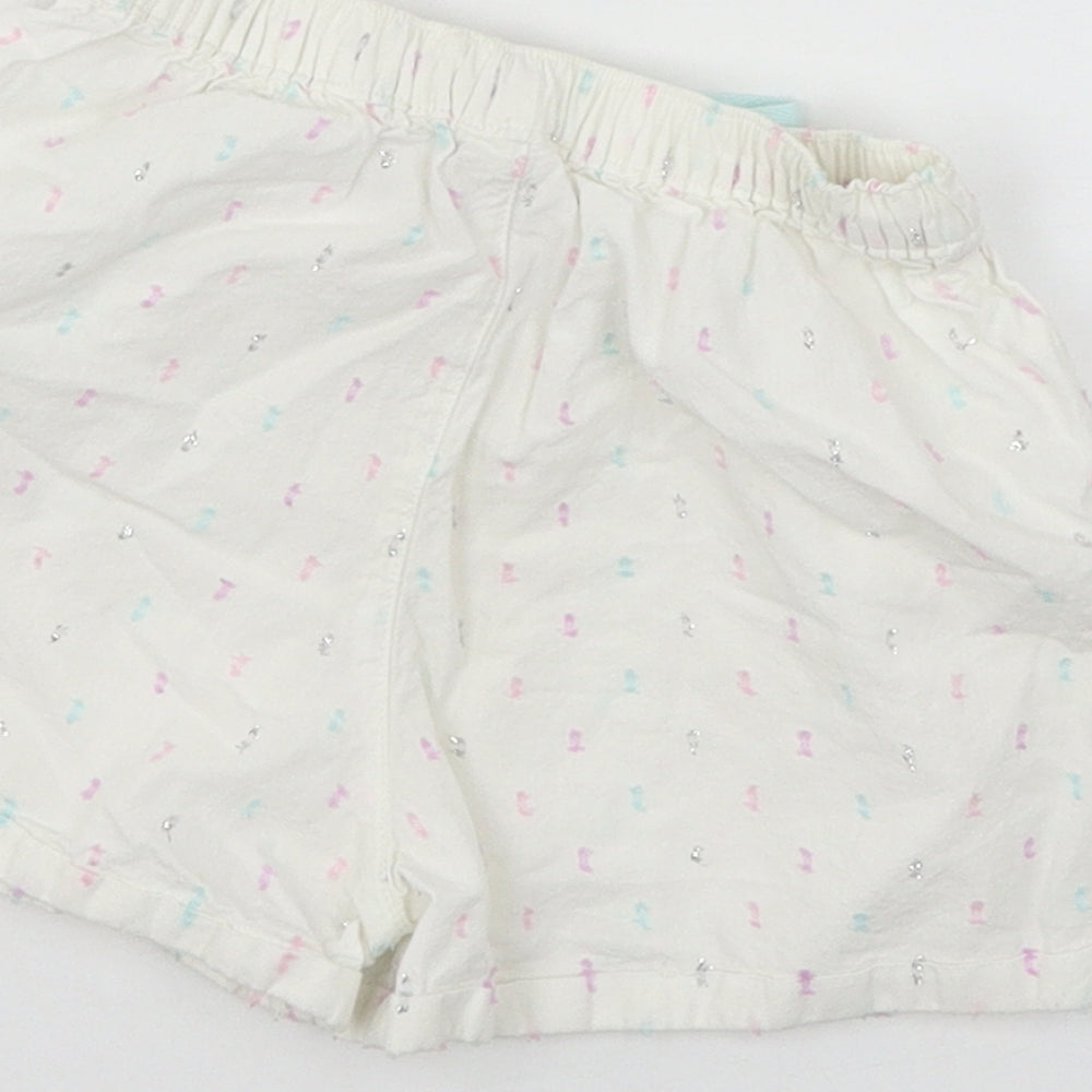 TU Girls White Polka Dot  Cami Pyjama Pants Size 2-3 Years