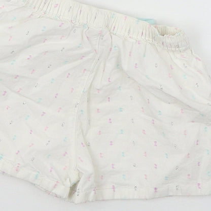 TU Girls White Polka Dot  Cami Pyjama Pants Size 2-3 Years