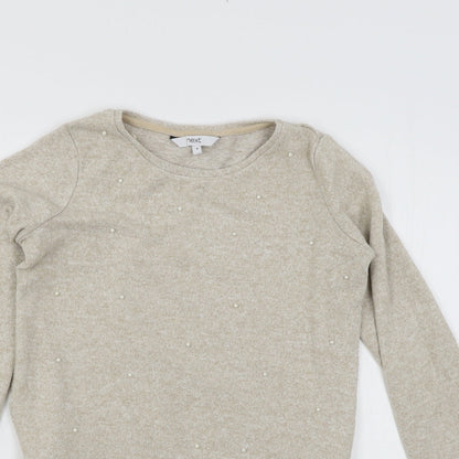 Womens UK Size 6 NEXT Beige Pullover Jumper