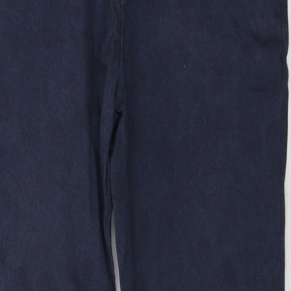 Womens UK Size 32 in Preworn Regular Fit Chino Blue Trousers