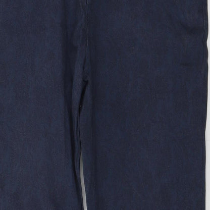 Womens UK Size 32 in Preworn Regular Fit Chino Blue Trousers