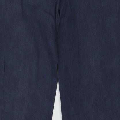 Womens UK Size 32 in Preworn Regular Fit Chino Blue Trousers