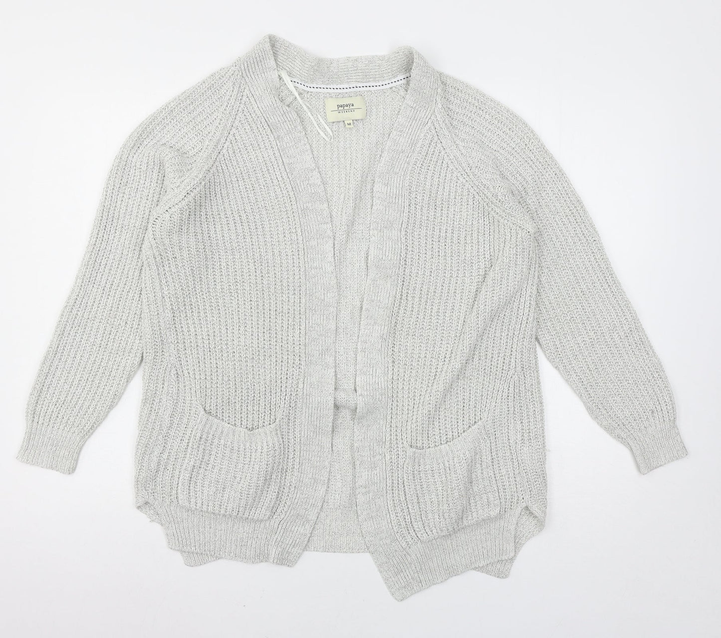 Womens UK Size M Matalan Grey Cardigan Jumper