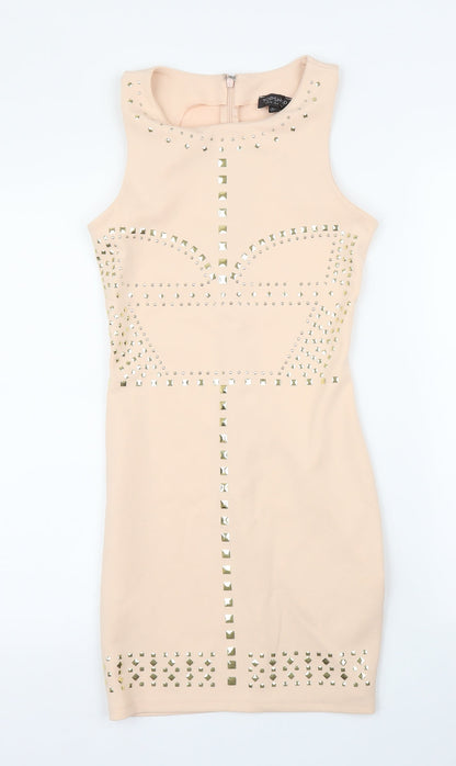 Topshop Womens Pink   Sheath  Size 8