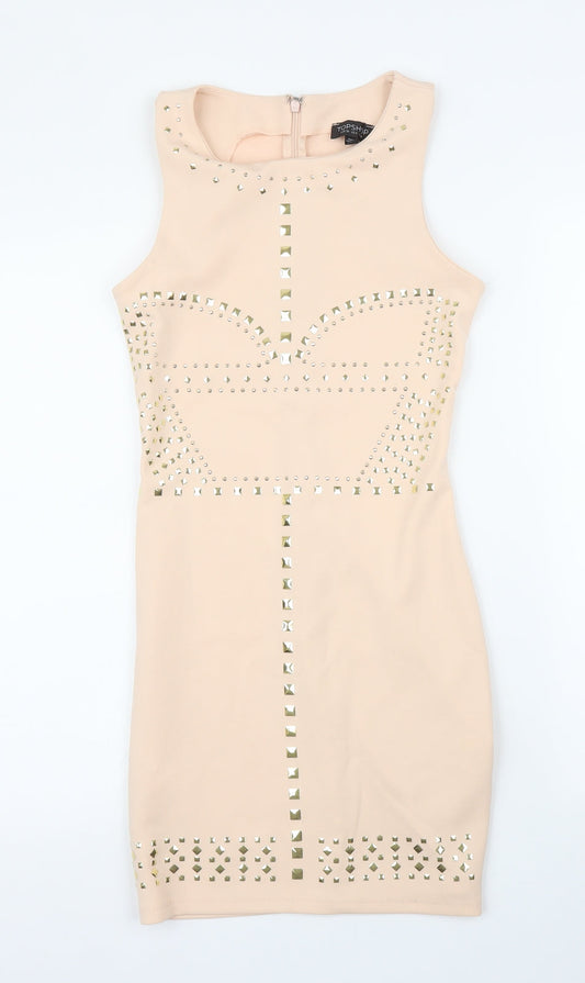 Topshop Womens Pink   Sheath  Size 8