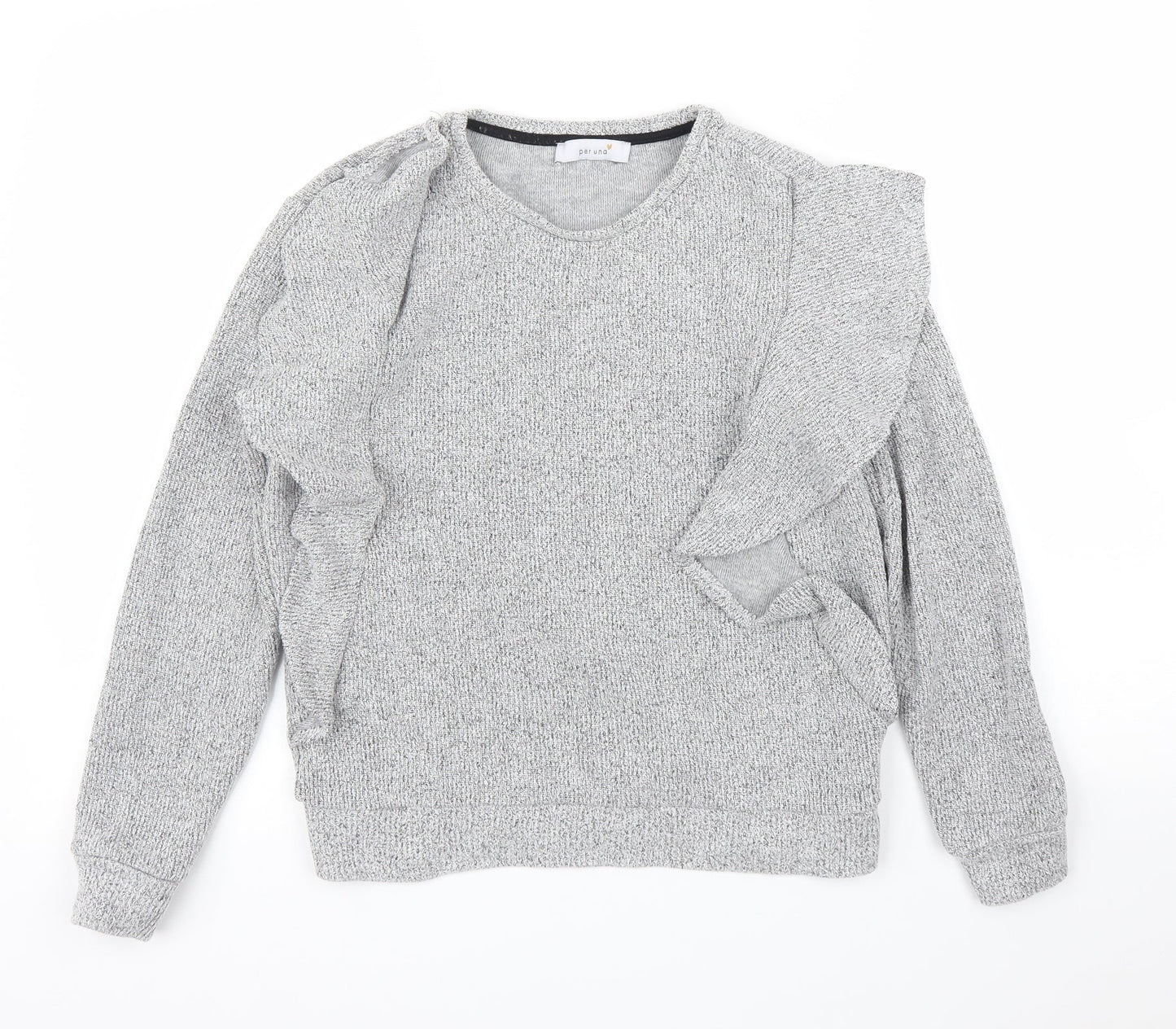 Womens UK Size 10 M&S Grey Pullover Jumper
