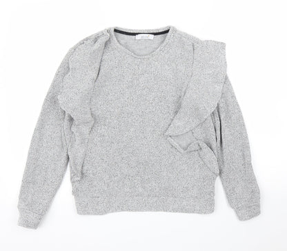 Womens UK Size 10 M&S Grey Pullover Jumper