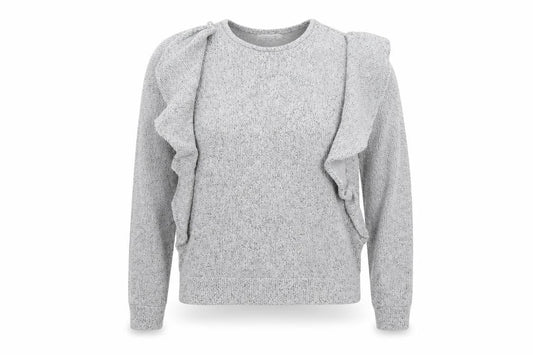 Front view of Marks & Spencer women’s grey jumper, size UK 10