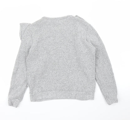 Womens UK Size 10 M&S Grey Pullover Jumper