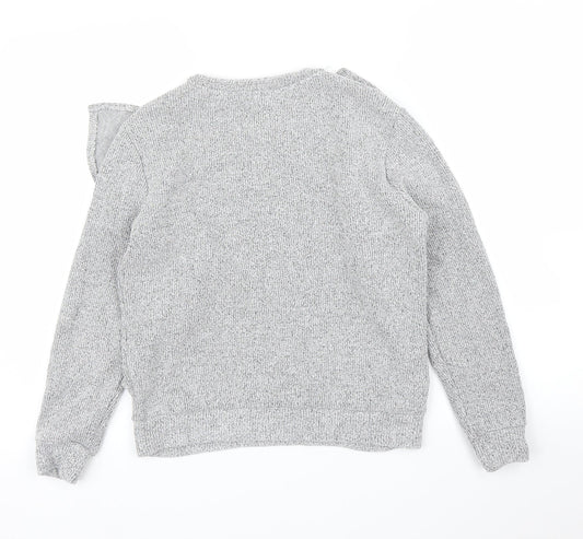 Womens UK Size 10 M&S Grey Pullover Jumper