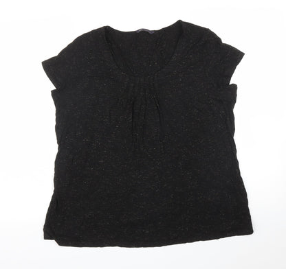 M&S Womens Black   Basic Blouse Size 18