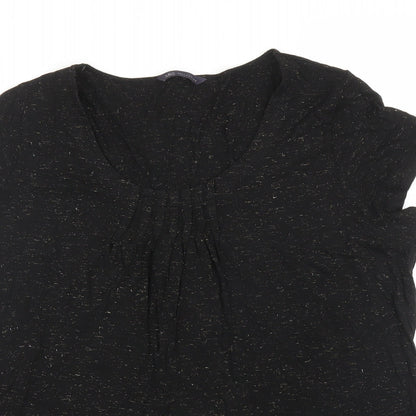 M&S Womens Black   Basic Blouse Size 18