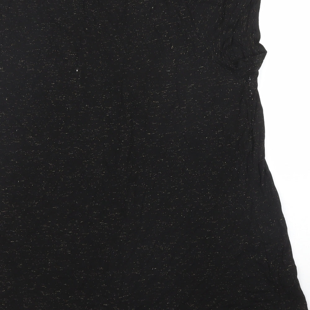 M&S Womens Black   Basic Blouse Size 18