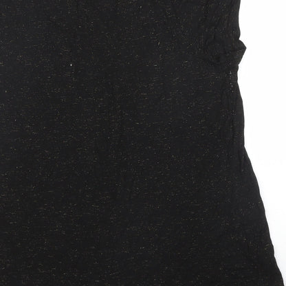 M&S Womens Black   Basic Blouse Size 18