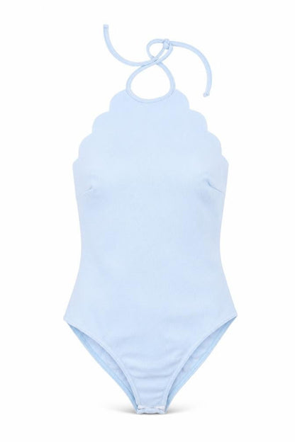Womens UK Size 6 Boohoo One-Piece Blue Leotard