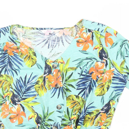 Womens UK Size 14 Julipa Blue Basic Blouse