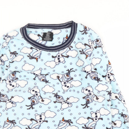 Primark Womens Blue Solid  Chemise Pyjama Top Size 4  - Frozen