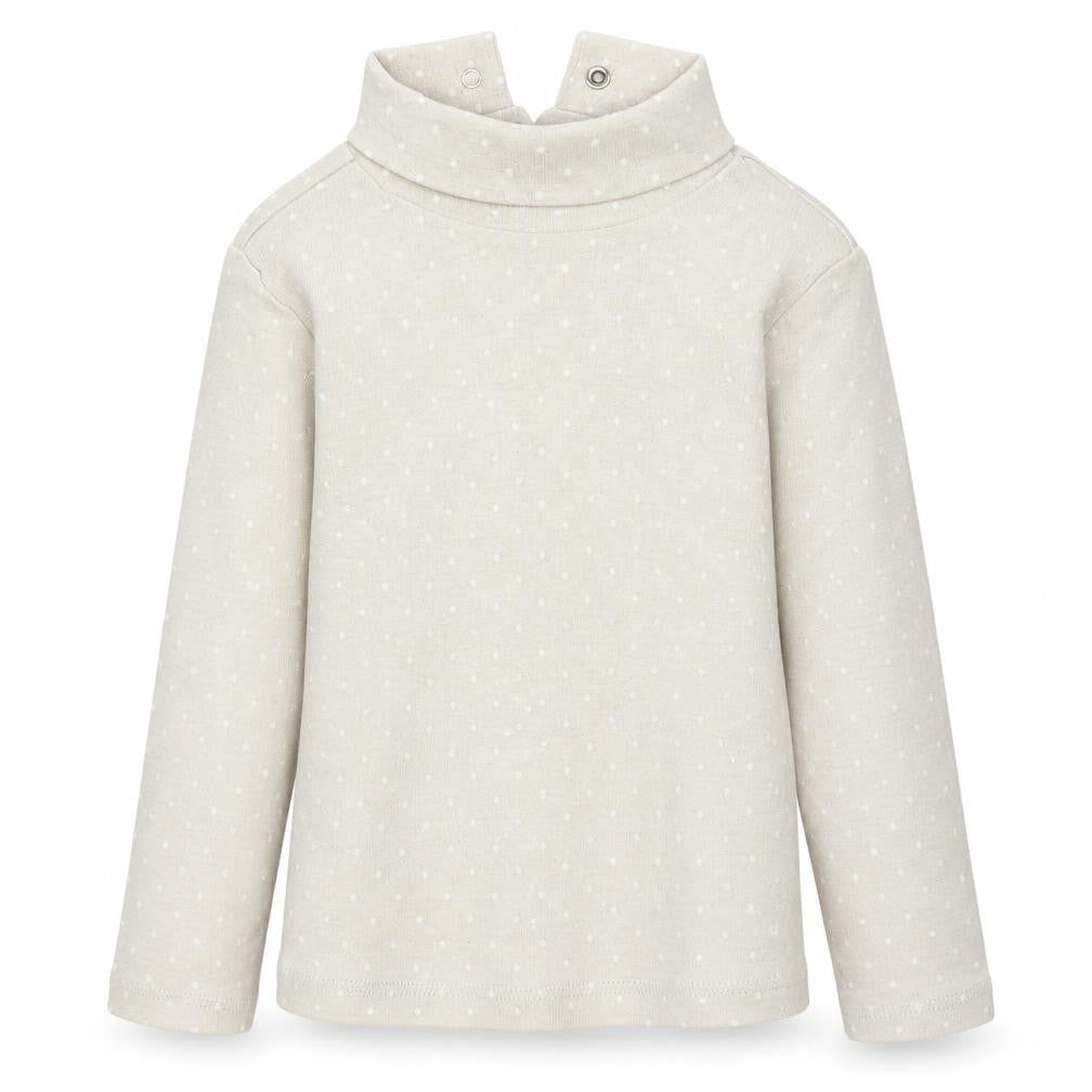 Front view of Vertbaudet girls’ beige basic t-shirt, size 2, years