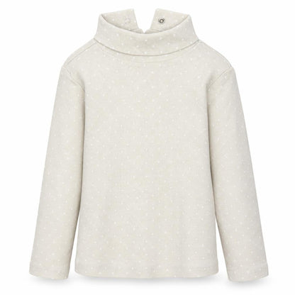 Front view of Vertbaudet girls’ beige basic t-shirt, size 2, years