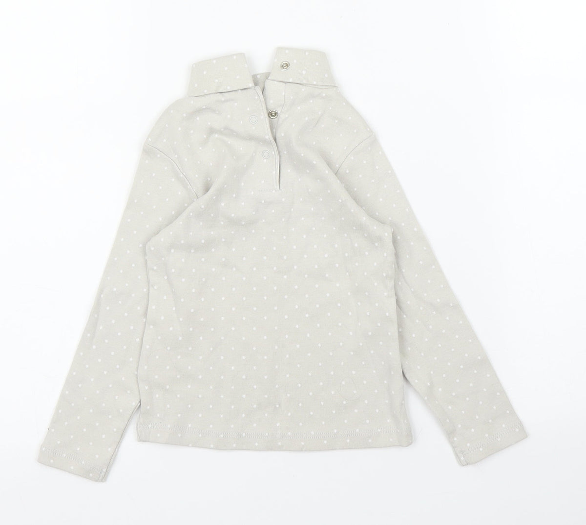 Back view of Vertbaudet girls’ beige basic t-shirt, size 2, years