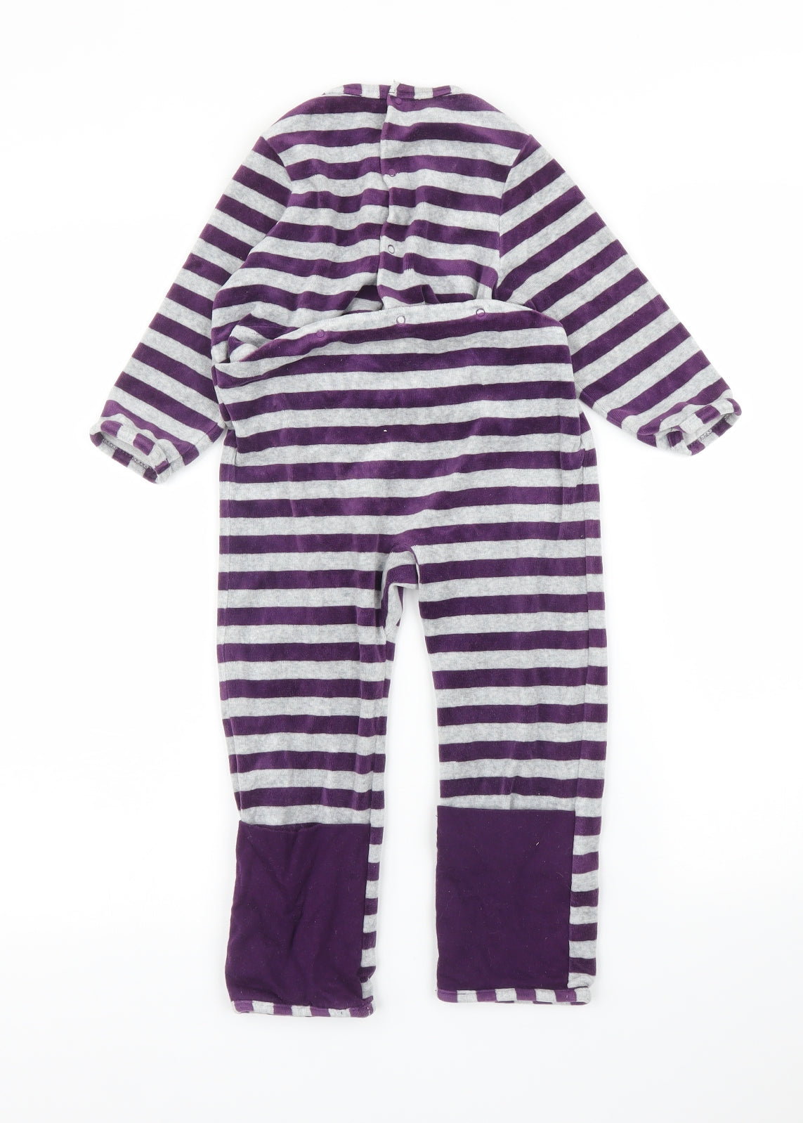 Vertbaudet Girls Purple Spotted  Capri One Piece Size 3-4 Years