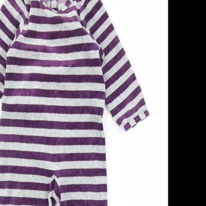 Vertbaudet Girls Purple Spotted  Capri One Piece Size 3-4 Years