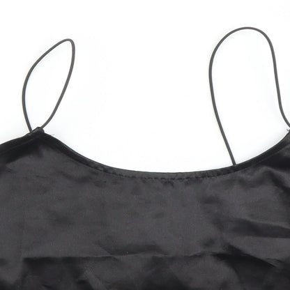 Womens UK Size 6 PRETTYLITTLETHING Black Camisole Blouse