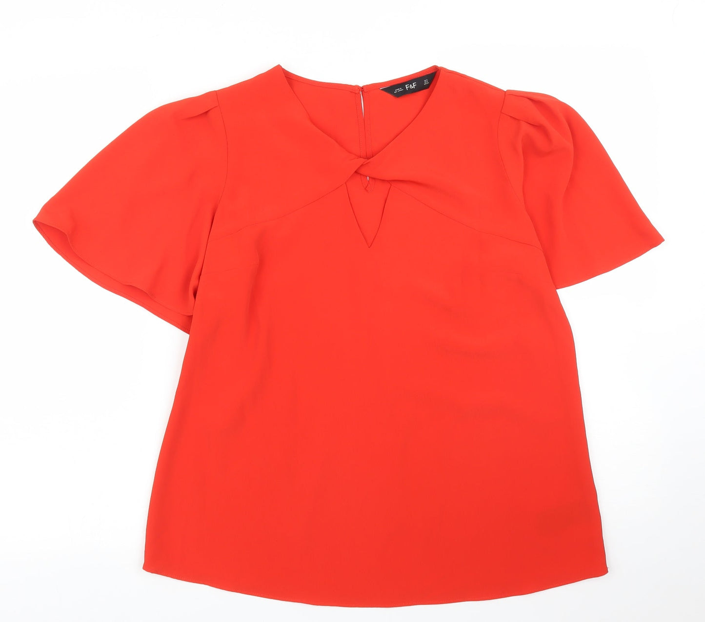 F&F Womens Red   Basic Blouse Size 8