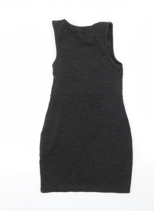 Topshop Womens Grey   Sheath  Size 10