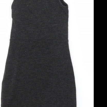 Topshop Womens Grey   Sheath  Size 10