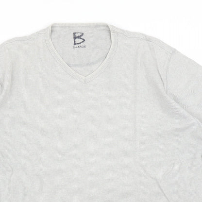 B Mens Grey    T-Shirt Size XL