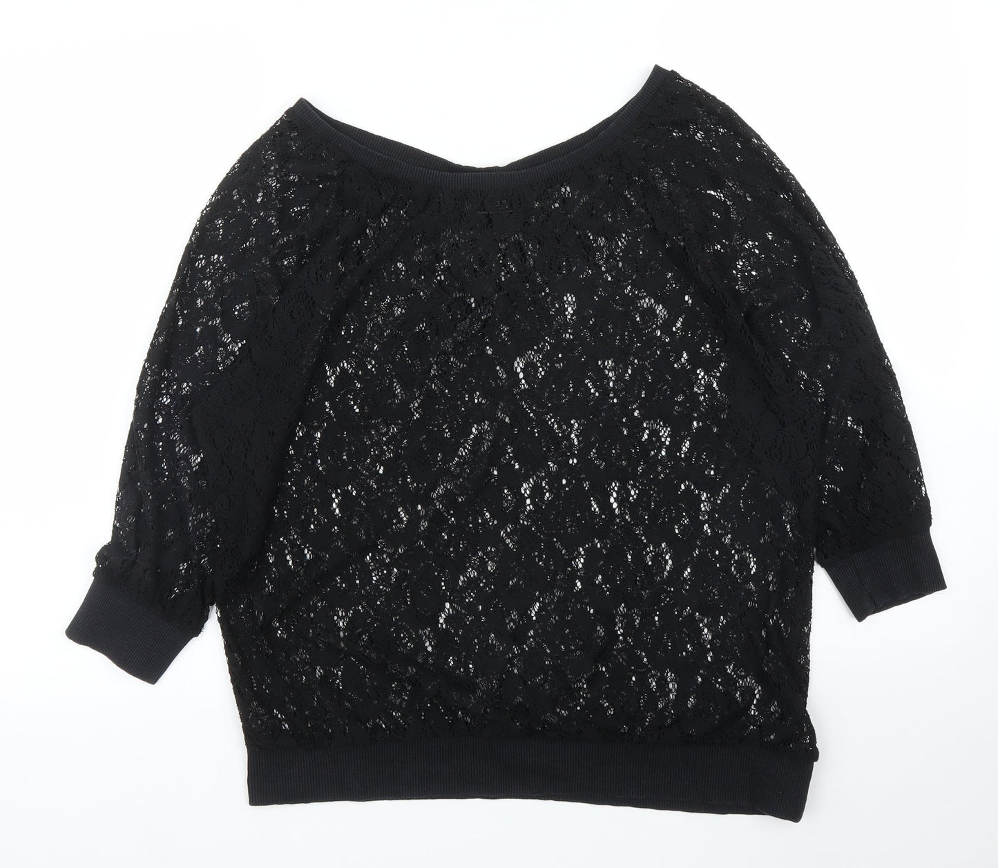Womens UK Size 12 NEXT Black Pullover Jumper