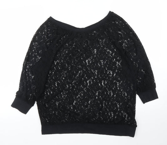 Womens UK Size 12 NEXT Black Pullover Jumper