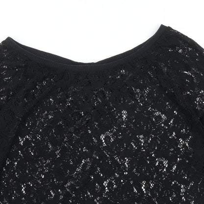 Womens UK Size 12 NEXT Black Pullover Jumper