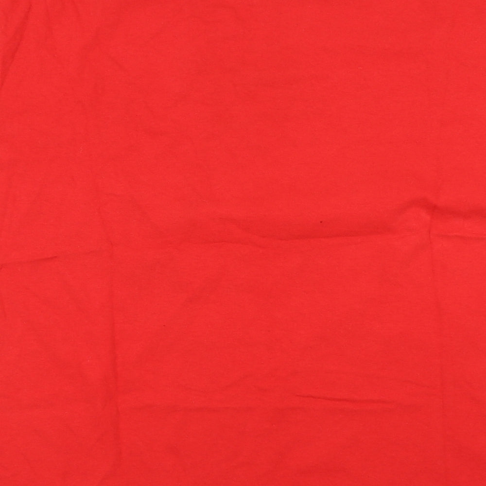 Mens UK Size L Fruit of the Loom Red  T-Shirt