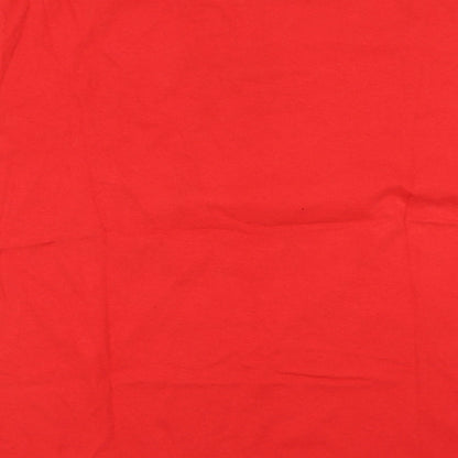 Mens UK Size L Fruit of the Loom Red  T-Shirt
