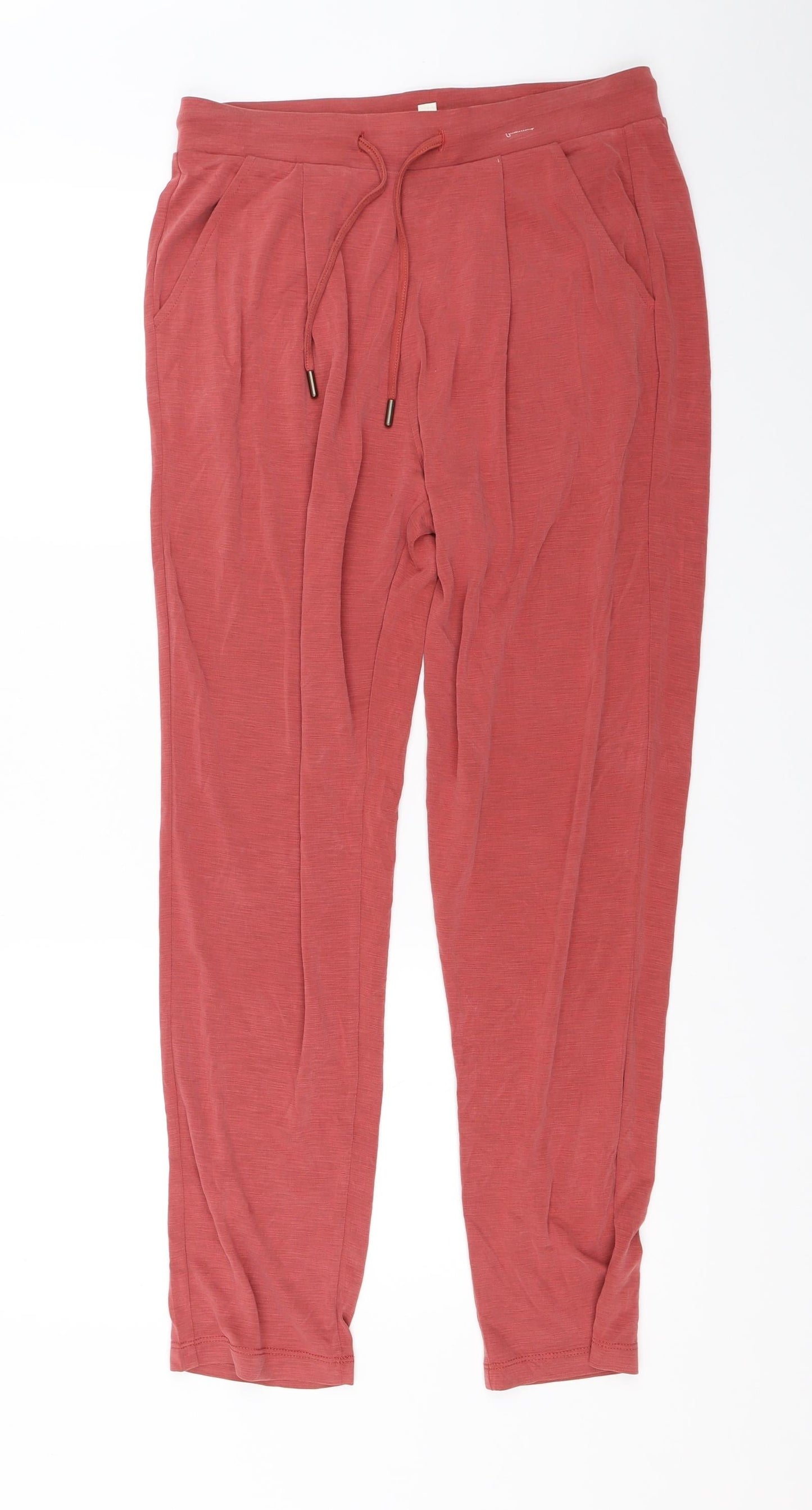 Womens UK Size 8 Per Una Regular Fit Jogger Red Trousers