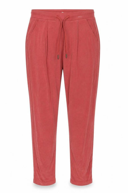 Womens UK Size 8 Per Una Regular Fit Jogger Red Trousers
