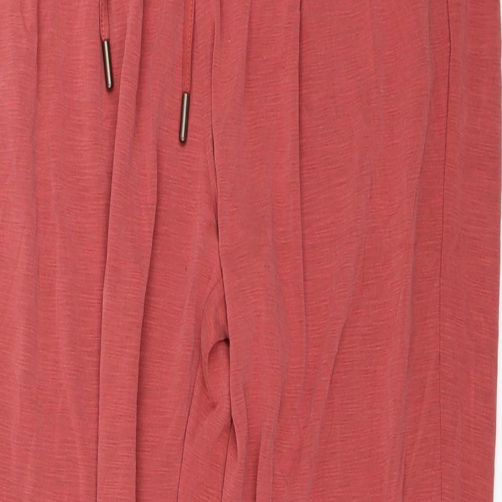 Womens UK Size 8 Per Una Regular Fit Jogger Red Trousers
