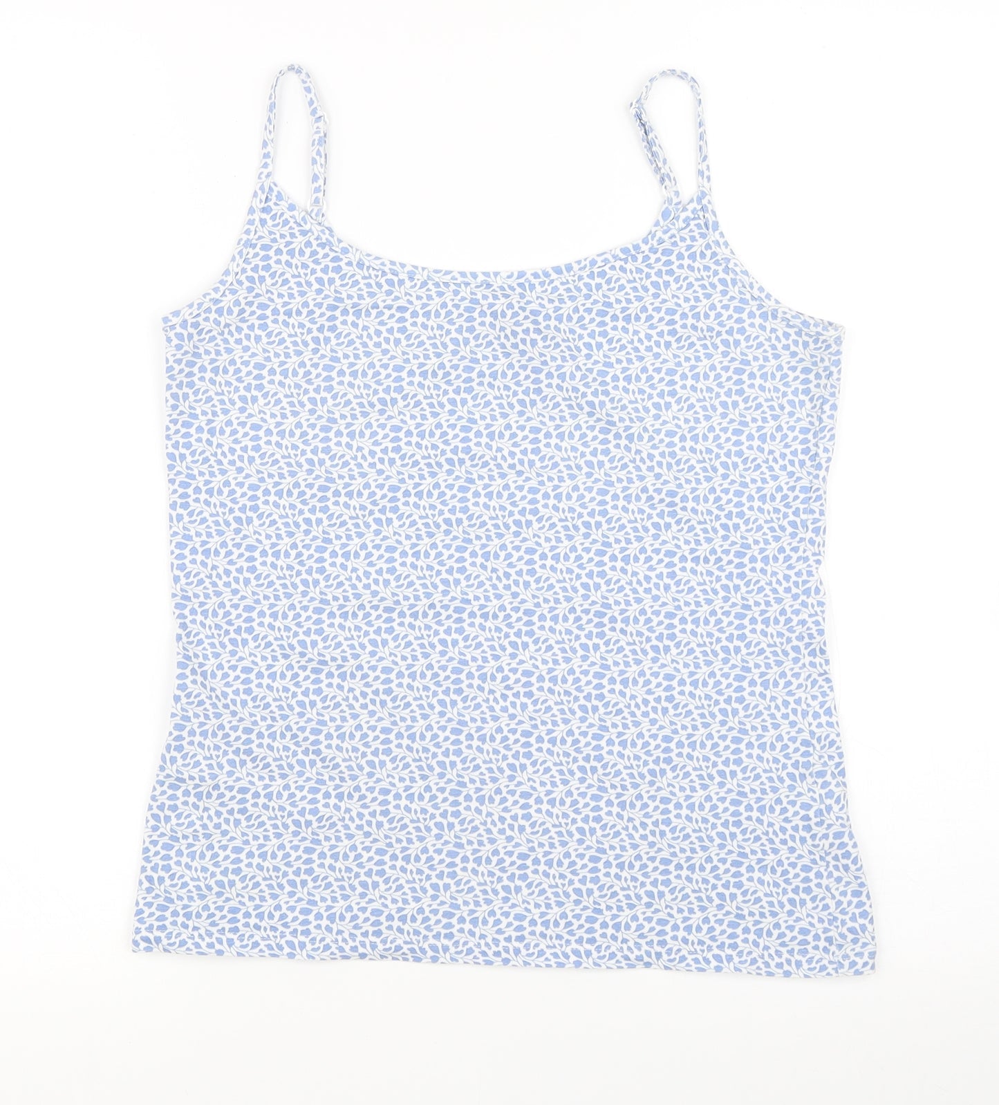Womens UK Size 10 Marks and Spencer Blue Basic Tank