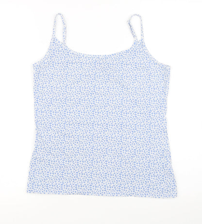 Womens UK Size 10 Marks and Spencer Blue Basic Tank