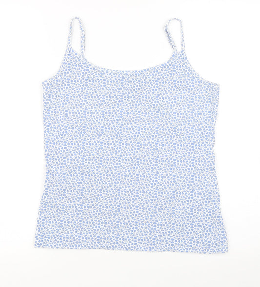 Womens UK Size 10 Marks and Spencer Blue Basic Tank