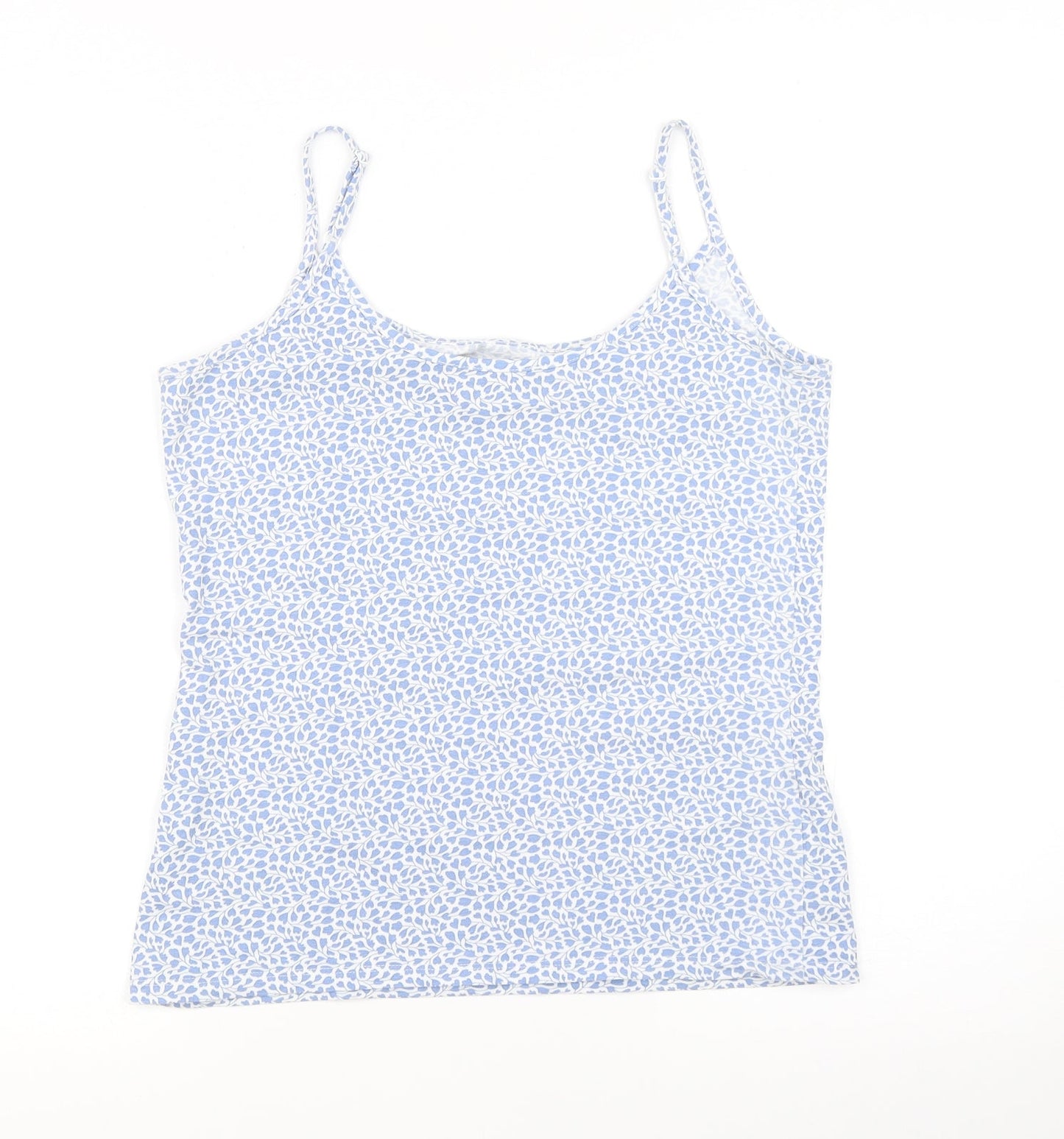 Womens UK Size 10 Marks and Spencer Blue Basic Tank