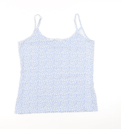 Womens UK Size 10 Marks and Spencer Blue Basic Tank